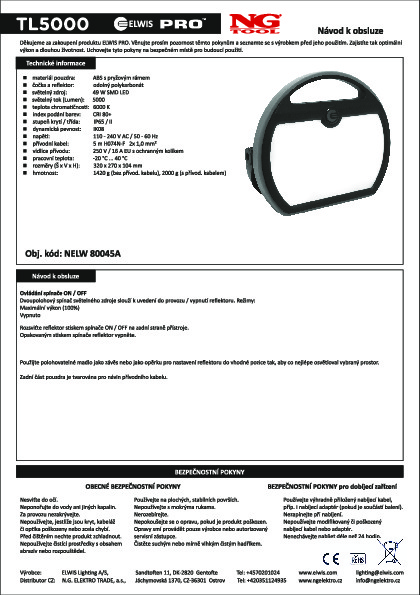 NG TOOL - ELWIS - Pracovní svítidlo TL5000.pdf