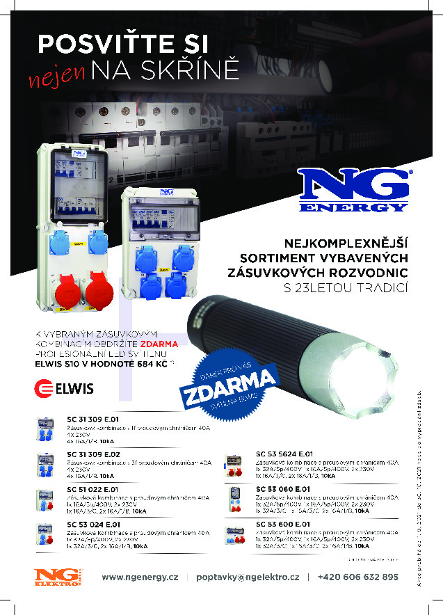 Akce NG ENERGY - LED svítilna zdarma