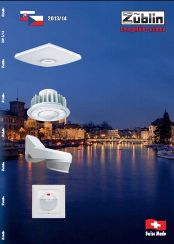 ZÜBLIN - nová řada produktů LED svítidel a čidel přítomnosti a pohybu
